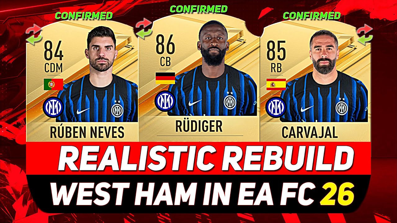 🏆РЕАЛИСТИЧНАЯ ПЕРЕСТРОЙКА В РЕЖИМЕ КАРЬЕРЫ EA FC 26! С участием Рубена Невеша, Рюдигера, Карвахал...