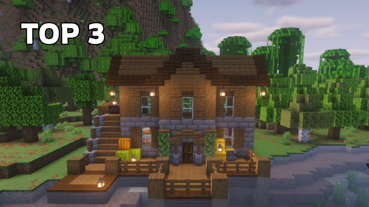 I Built the TOP 3 Survival Houses in Minecraft in 5 Minutes
