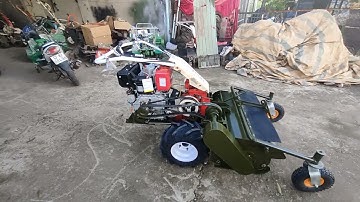 Máy cắt cỏ trục băm đường cắt 8 tấc máy dầu 15hp làm mát bằng gió siêu nhẹ