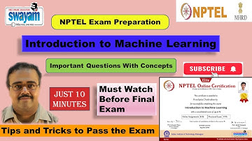 Introduction to Machine Learning NPTEL Exam Preparation 2024 | How to Prepare for Machine Learning