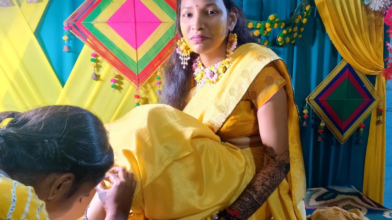 हल्दी और हल्दी रसम💐🌷🪴🌹🌿💯💫