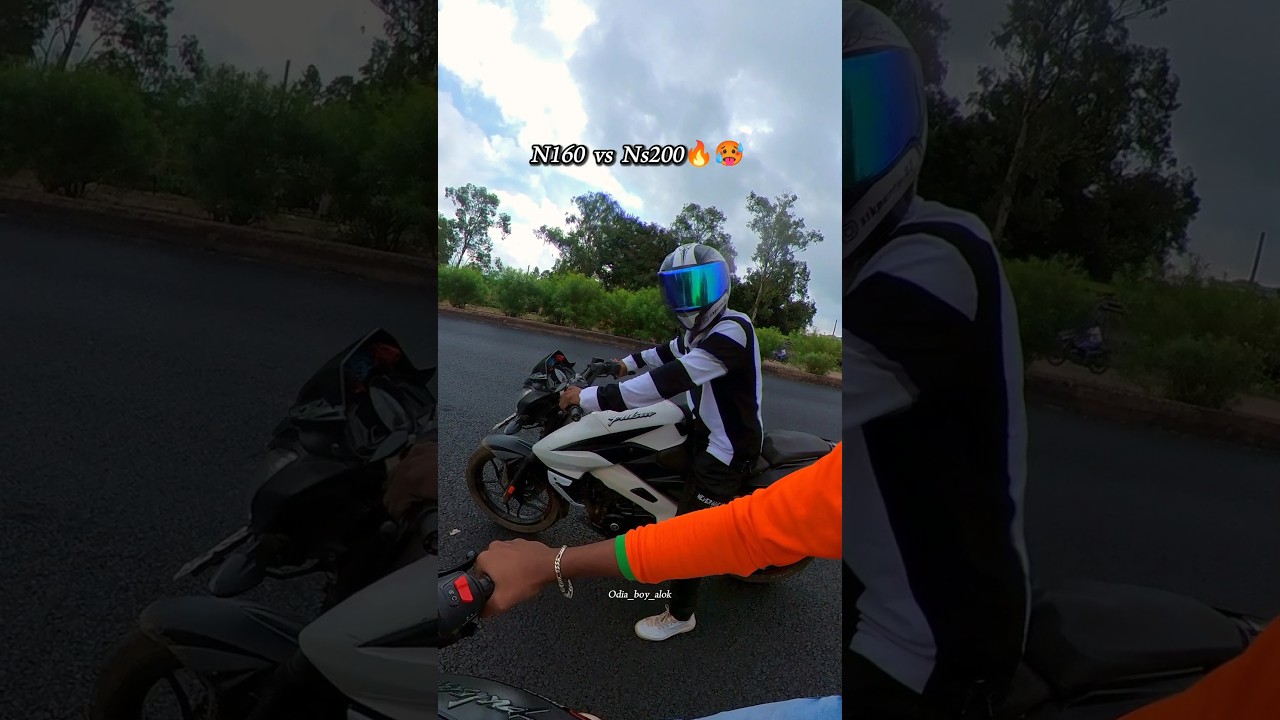 N160 vs NS200 drag race 🥶🥵🔥ll ..............