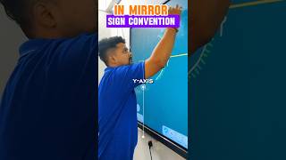 Mirror Sign Convention 🔥 Easy Trick in 30 Sec #shorts #physics #science