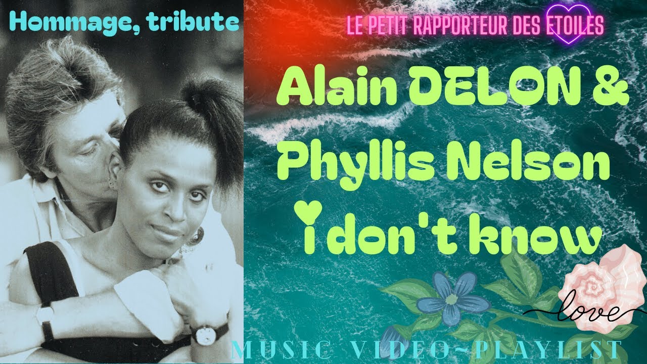 Alain Delon & Phyllis Nelson 💖💖 I Don't Know #hommage #tribute #film #1985 #amouréternel #lovesong
