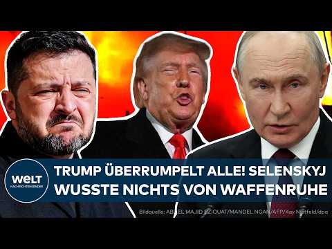 UKRAINE-KRIEG: Trump kündigt Waffenruhe an! Selenskyj hat keine Ahnung! Russen greifen weiter an