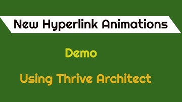 How Thrive Architects New Hyperlink Animations Look