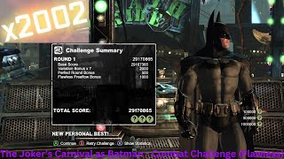Batman: Arkham City - The Joker's Carnival (as Batman) - Combat Challenge - Flawless