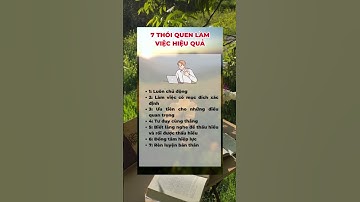 7 THÓI QUEN LÀM VIỆC HIỆU QUẢ  #meohaychoban #mẹovặttrongcuộcsống #shortvideo