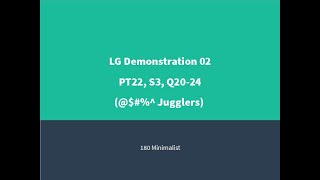 LSAT Logic Games - Full Demonstration #2