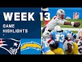 Patriots vs. Chargers Week 13 Highlights | NFL 2020