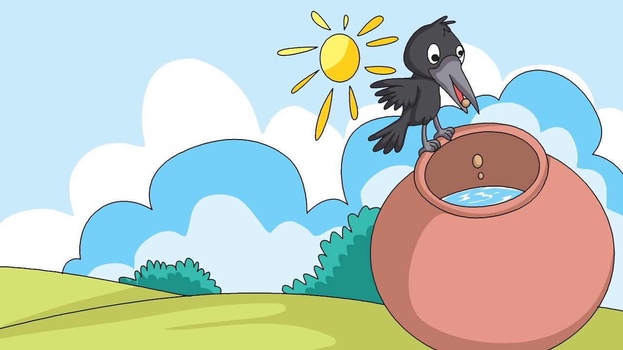 Aesop's Fables Story|The Thirsty Crow #tales #stories #bedtimestories # ...