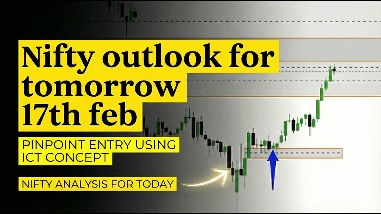 NIFTY Today & Tomorrow Analysis (17 Feb) | ICT Concept Se Exact Entry ...