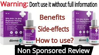 The Derma Co 30 Aha  2 Bha Peeling Solution  Review nishaahujathereviewgirl