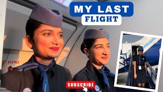 Operating my last flight in Indigo❤️🥺 ||bhavyasinhavlogs || Indigo|| || Cabin Crew