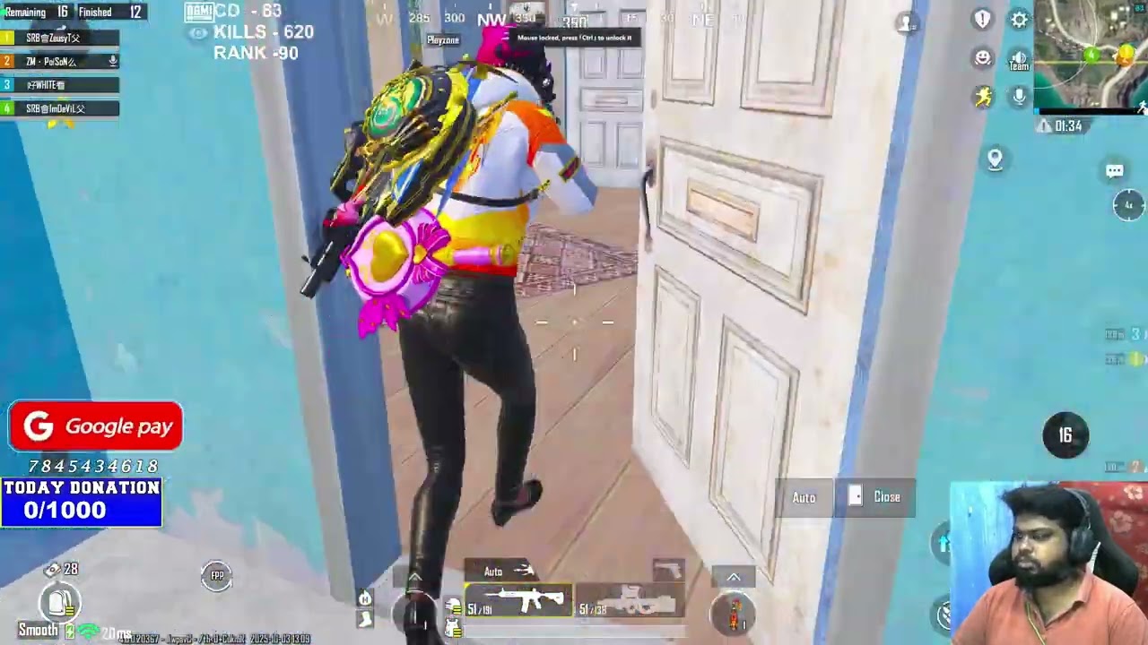 M416 + 4x Scope OP Gameplay