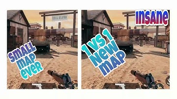 1 Vs 1 *NEW* "SALOON MAP" SMALLEST MAP EVER  in COD MOBILE