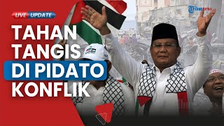 Momen Prabowo Dipeluk PM Palestina, Bergetar Tahan Tangis saat Pidato Konflik Palestina - Israel