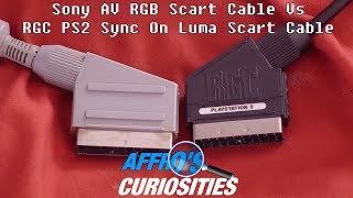 Sony  RGB Scart Cable Vs RGC Sync On Luma RGB Scart Cable For PS2 - Affro's Curiosities