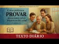 COMO PROVAR NOSSO AMOR PELOS IRMÃOS? | TEXTO DIÁRIO — 11/09/2025