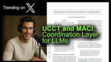 UCCT and MACI: Coordination Layer for LLMs
