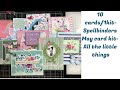 10 cards/1kit- Spellbinders card kit of the month- All the little things