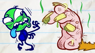 Pencilmate vs BAD BREATH Beast! | Animated Cartoons Characters | Animated Short Films