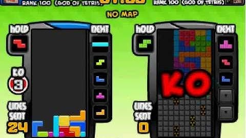 Tetris Battle 4Wide 5KO in 23 Sec