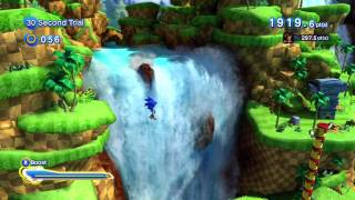 Sonic Generations (360) - Green Hill: Act 2: 30 Second Trial (2235.5 Pts)