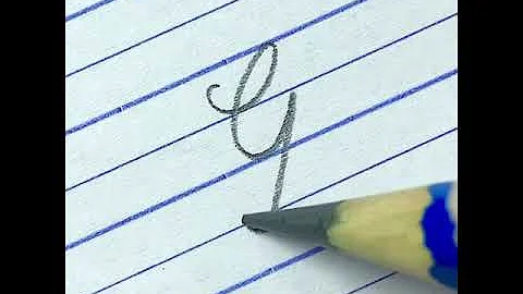 Learn to write cursive capital letter G | Cursive writing for beginners with pencil