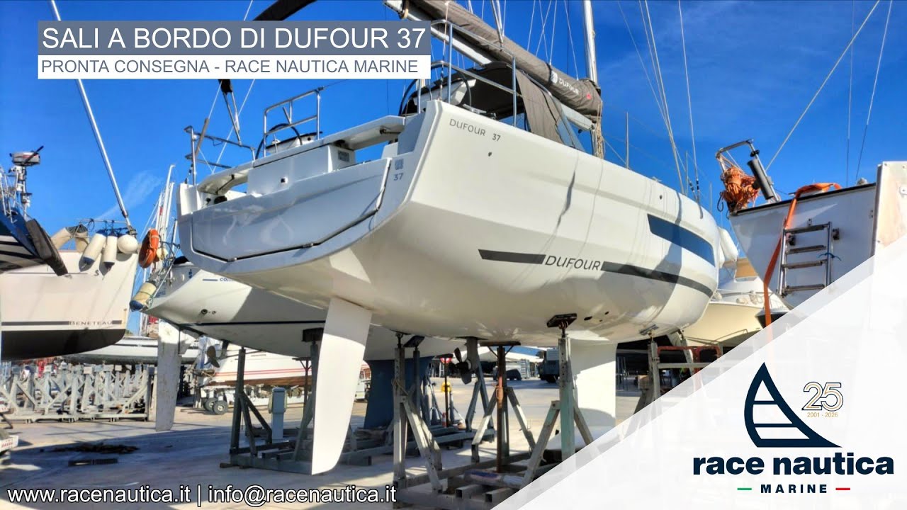 ⁣SALI A BORDO DI DUFOUR 37 - INTERNI IN TEAK | RACE NAUTICA MARINE