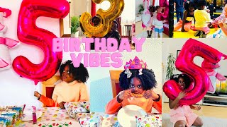Birthday Vlog + Cake Decorating | 5th Birthday Party