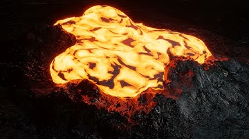Blender Fluid Simulation Lava Test