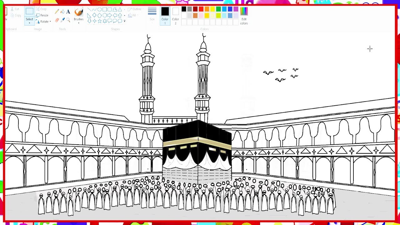 Kaaba Coloring Pages