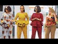 Latest And Creative Ankara Blouse And Trousers For Ladies with Classic