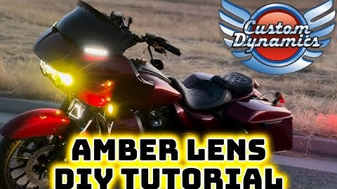 Doing your own amber Lens for V1 Shark Demon headlight from Custom Dynamics #DIY #bagger #roadglide