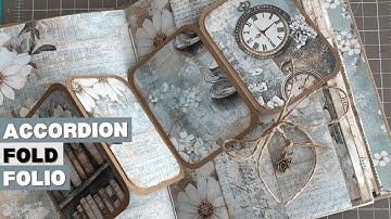 DIY Accordion Folio with 8 Panels | Quick & Easy Papercraft Idea