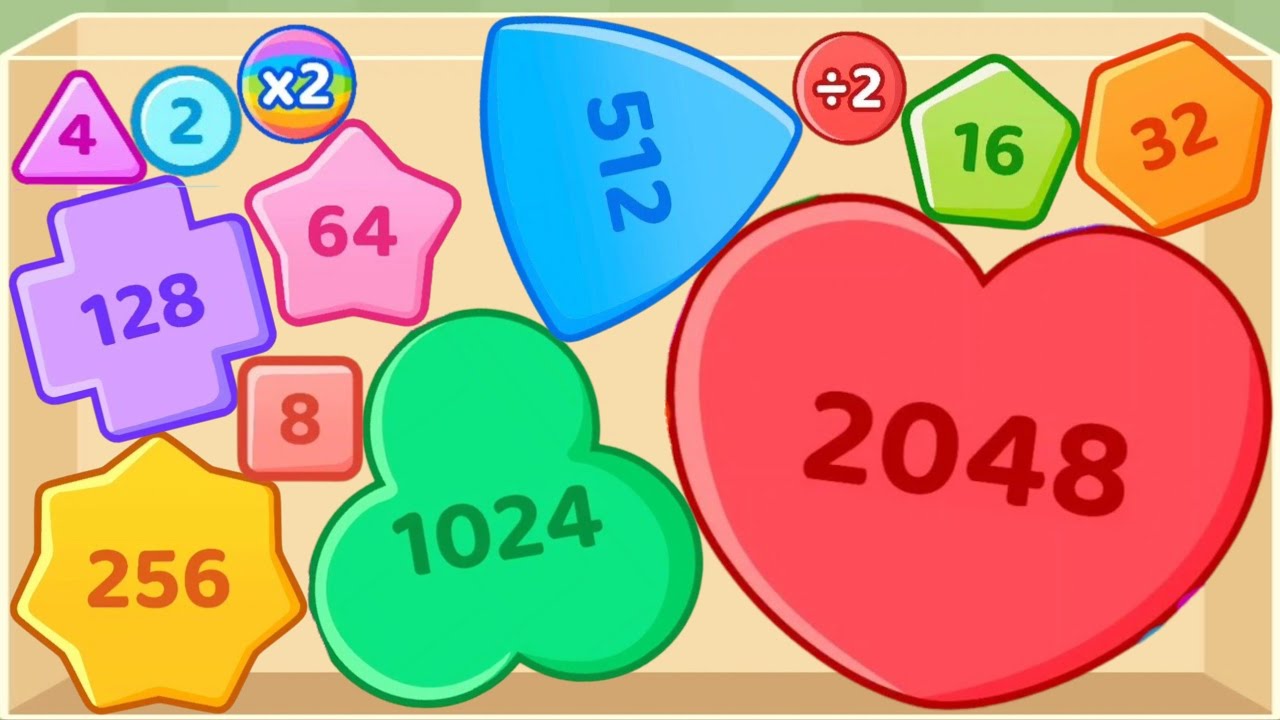 Merge Cube 2048 3D - ASMR Gameplay | Colorful Jelly Balls Numbers Puzzle | Suika 2048 Math Game Fun