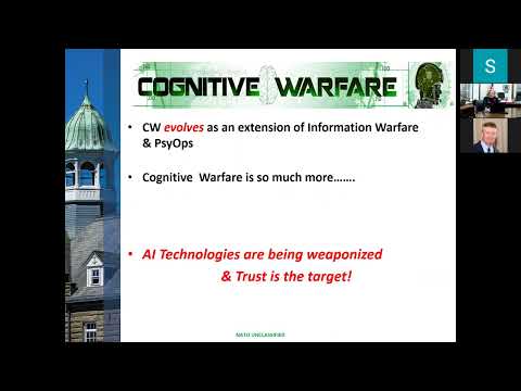 Newport Lecture Series: "Artificial Intelligence & Cognitive Warfare" with Yvonne Masakowski