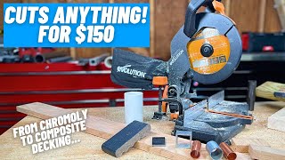 Versatility on the Cheap!  ||  Evolution R210CMS Compound Miter Saw Review