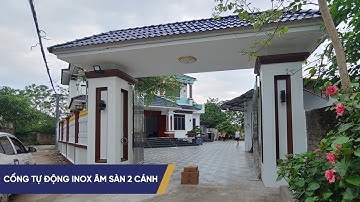 MẪU CỔNG TỰ ĐỘNG ÂM SÀN INOX 2 CÁNH | Ruster Việt Nam