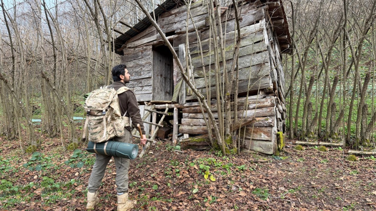 Abandoned Rat-Infested Cabin Survival - 2 Days