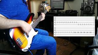Video thumbnail of "Stop Crying Your Heart Out (Oasis) | Bass cover with tabs"
