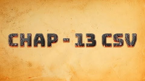 12th Std | Computer Science | Chapter 13 | Full