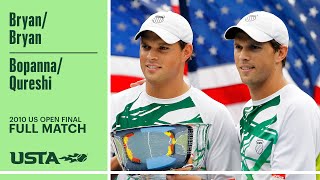 Bryan/Bryan vs. Bopanna/Qureshi Full Match | 2010 US Open Final