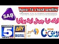 Apstar 76 c band satellite/نیو چینل ایڈ ہوگیا/ three new channel