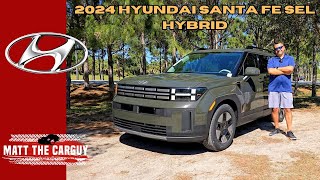 Hybrid is finally here! 2024 Hyundai Santa Fe SEL Hybrid review and test drive.