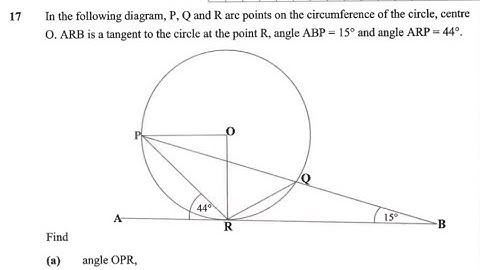 2024 Maths P1 internal Q17 || Circle Theorem||