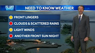 Thursday Weather Forecast | Cold front brings clouds and periods of rain