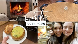 Our Pool Froze Over!, Upcoming Disneyland Trip, + New Furniture | Winter Saturday Vlog