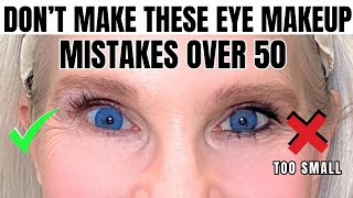 8 Makeup Mistakes on Mature Hooded, Small, Eyes  Makeup Tutorial Over 50